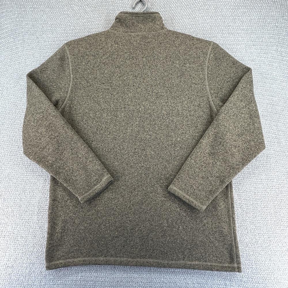 North Face Jacket Mens XL Brown Pockets 1/4 Zip Fleece Sweater Outdoor Hike - Picture 6 of 16